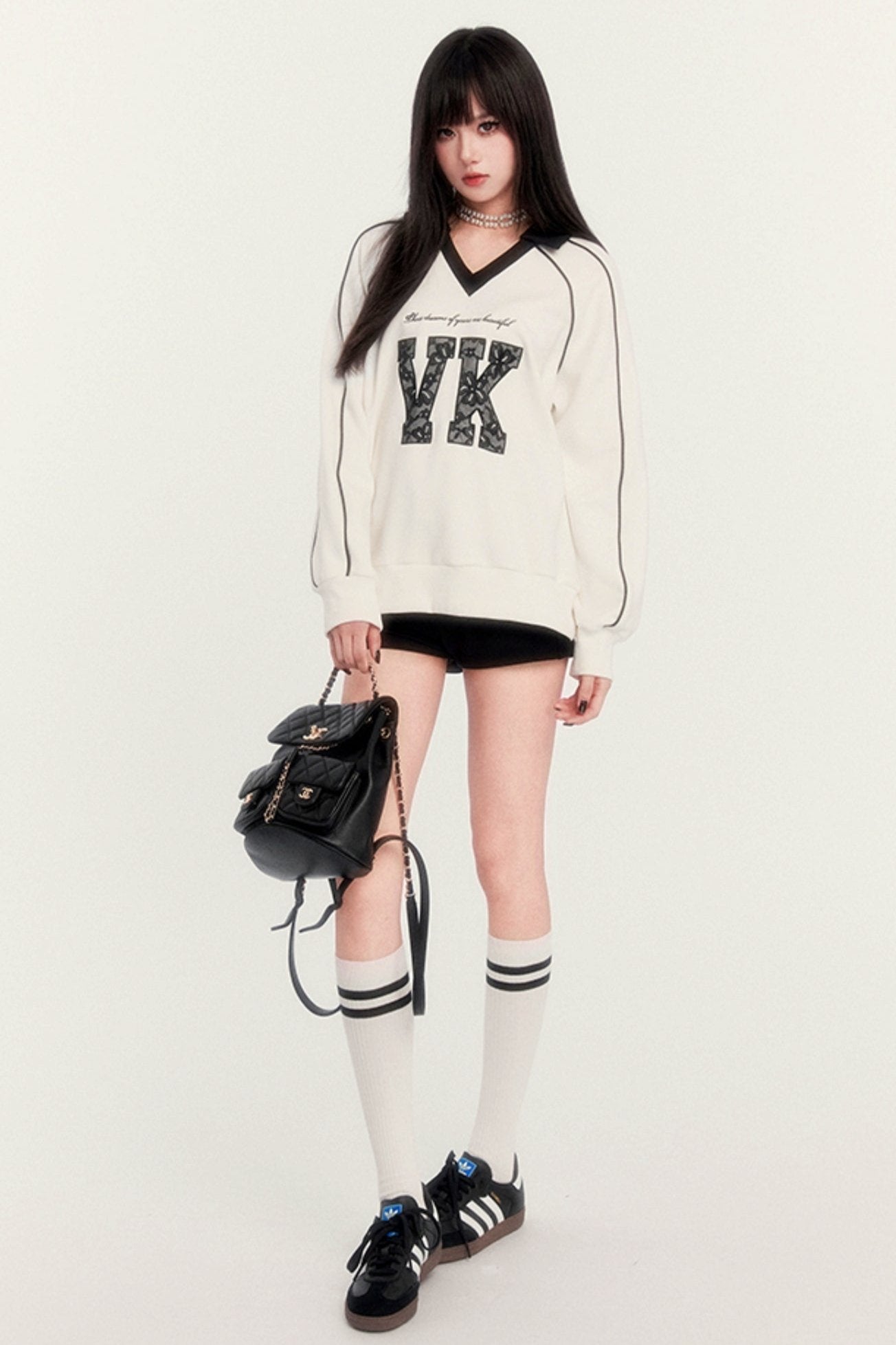 Embroidered VK Patch Sweatshirt