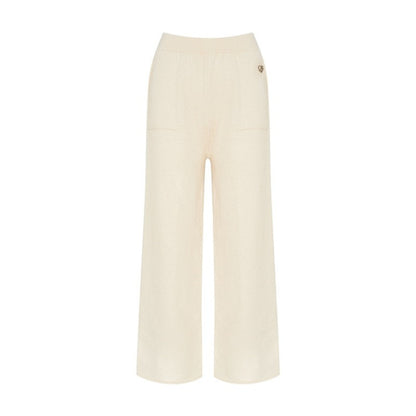 Rolled Sweater & Wide-Leg Pants Set-Up