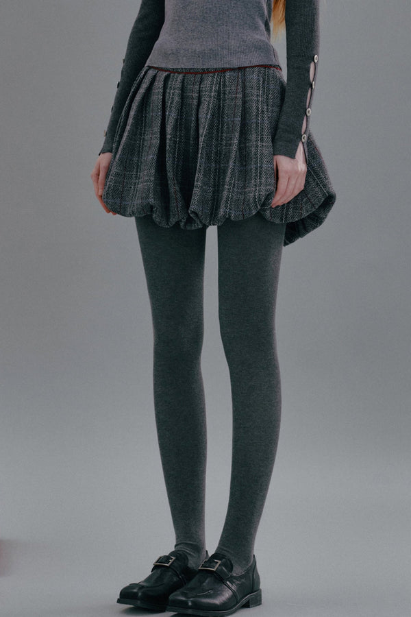 스위트하트 킬러 체크 스커트 