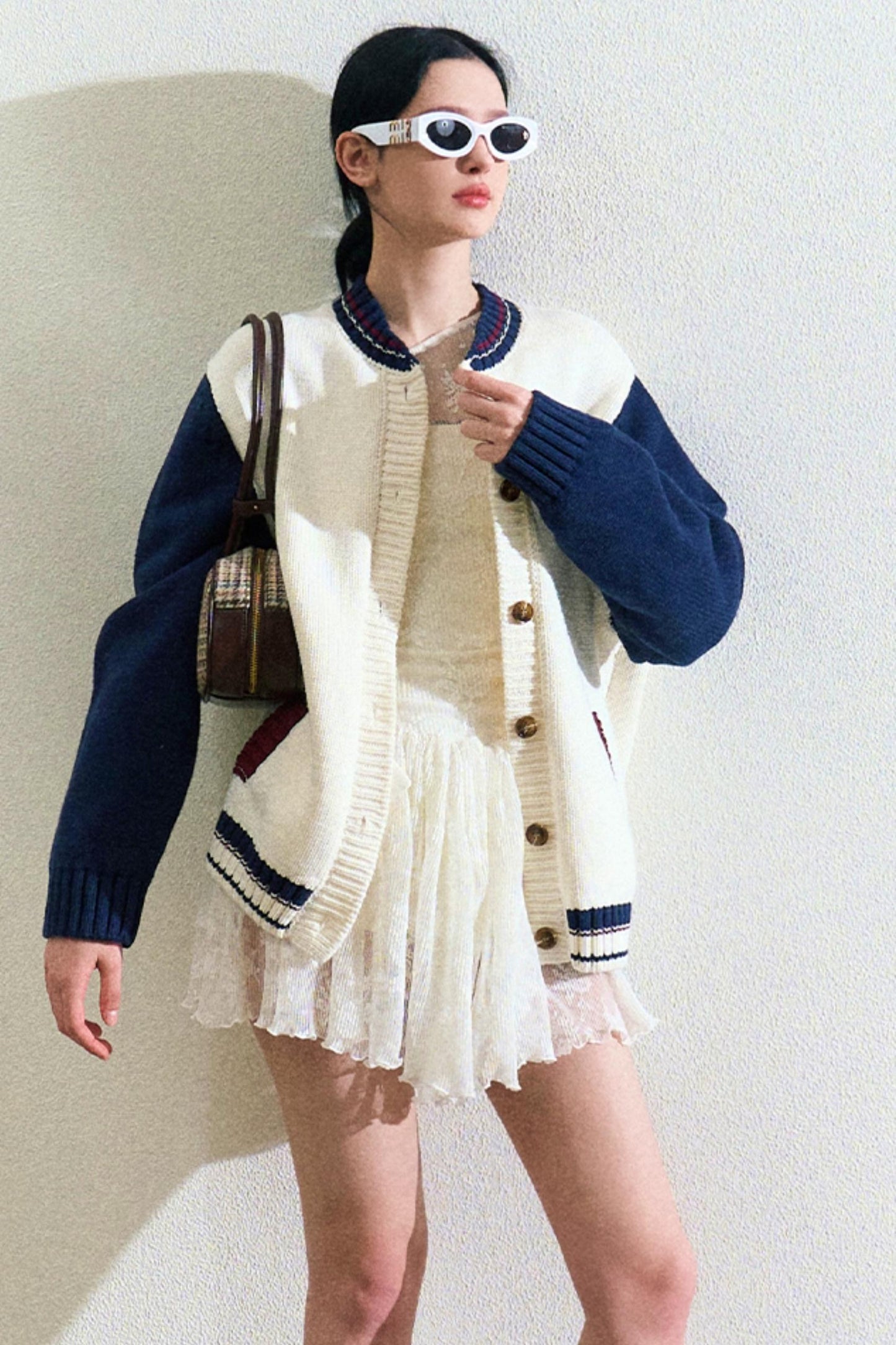 Logo Label Baseball Loose Jacket