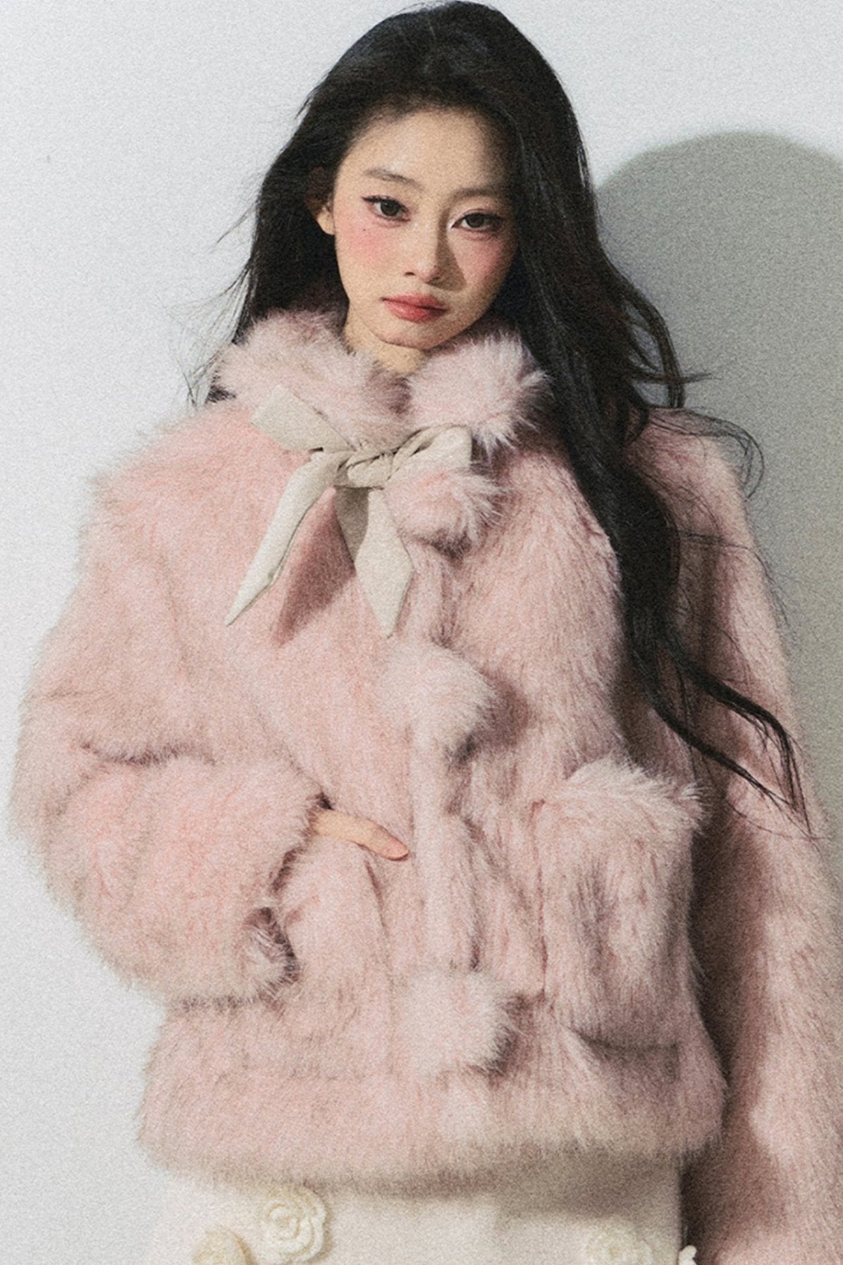 Cherry Blossom Mohair Cozy Jacket