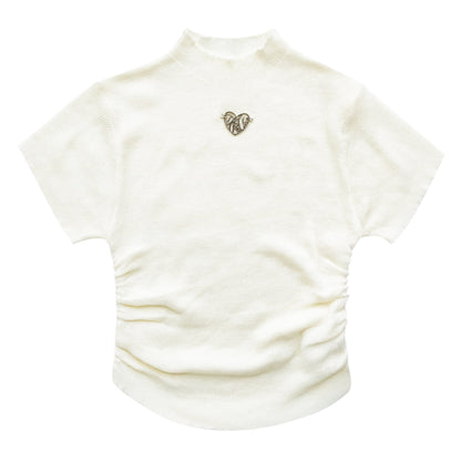 Sweet Spicy High Neck Knit Tee