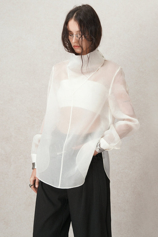 Light Translucent French Silk Top