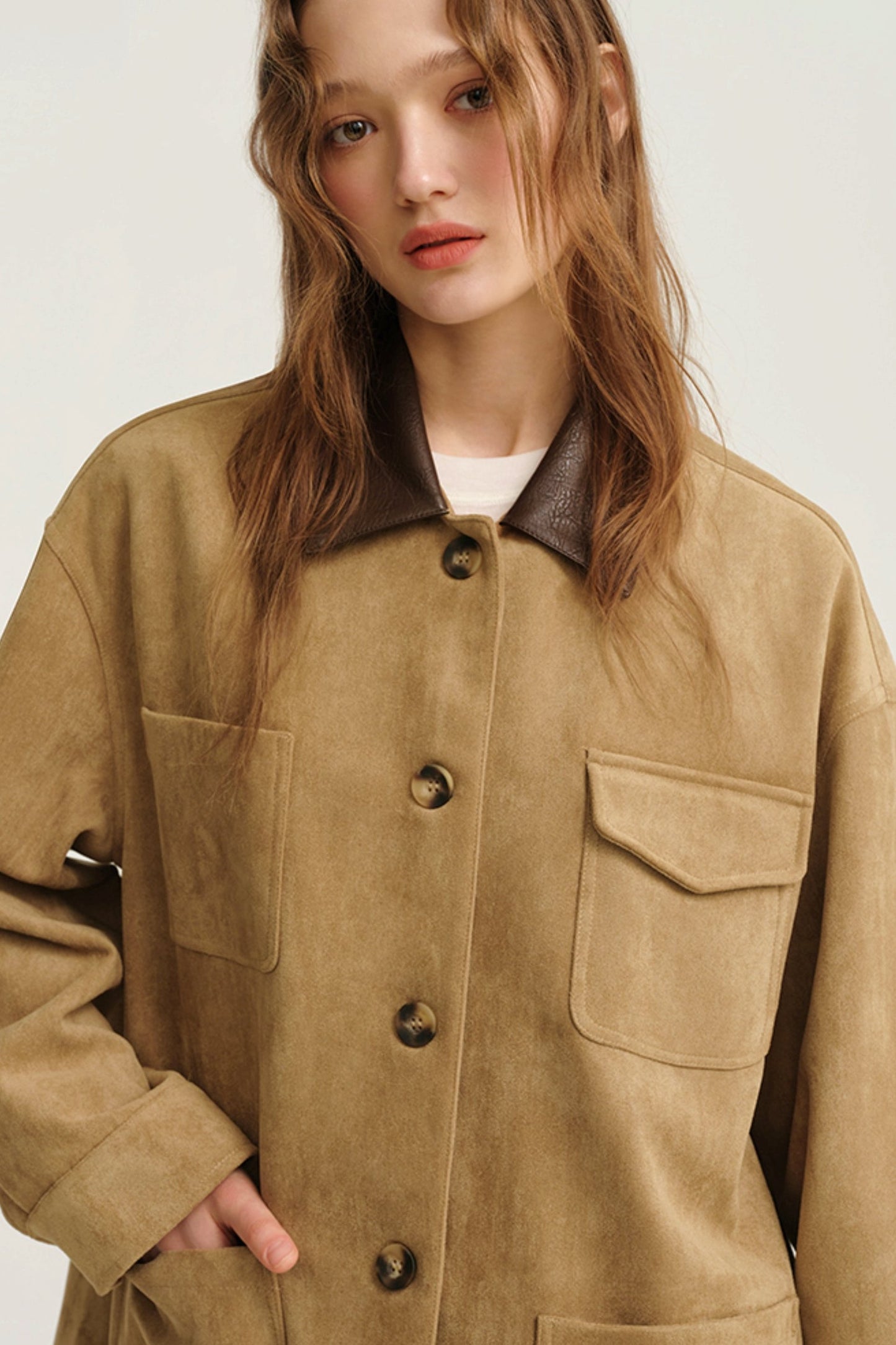 Midi Lapel Vintage SUEDE JACKET