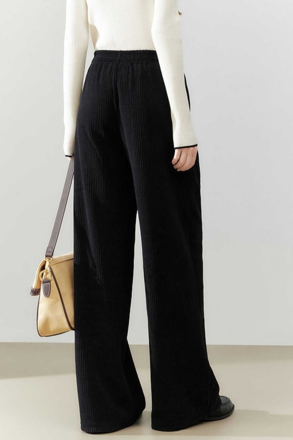 Straight-Leg Corduroy Pants