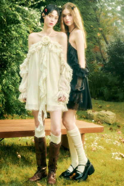 Off-Shoulder Galaxy Party Dress