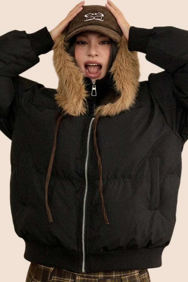 Retro Stand Collar Cotton Jacket