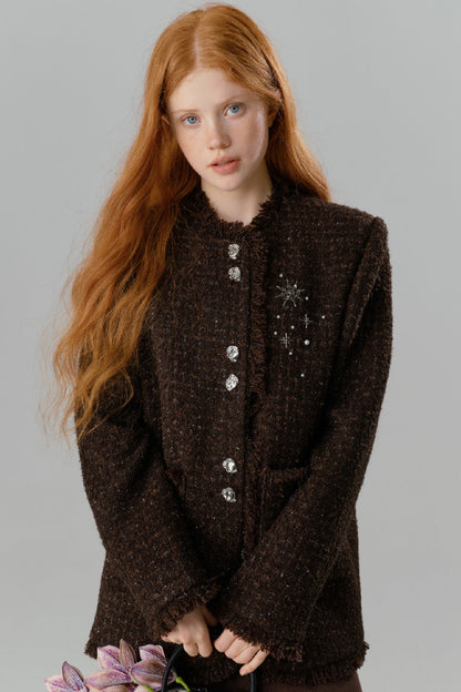 Salt Tea Spice Wool Short Jacket