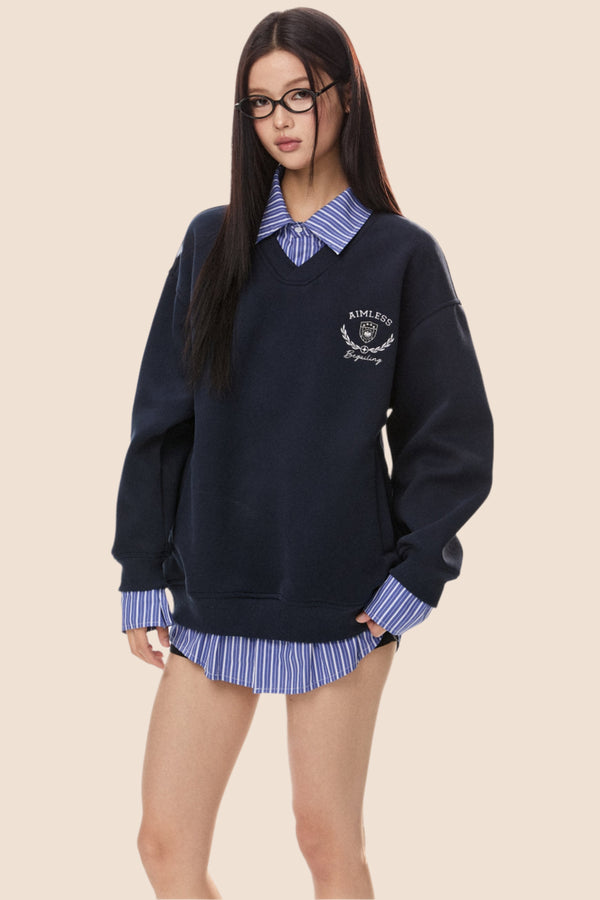 Layered Polo Collar Tops