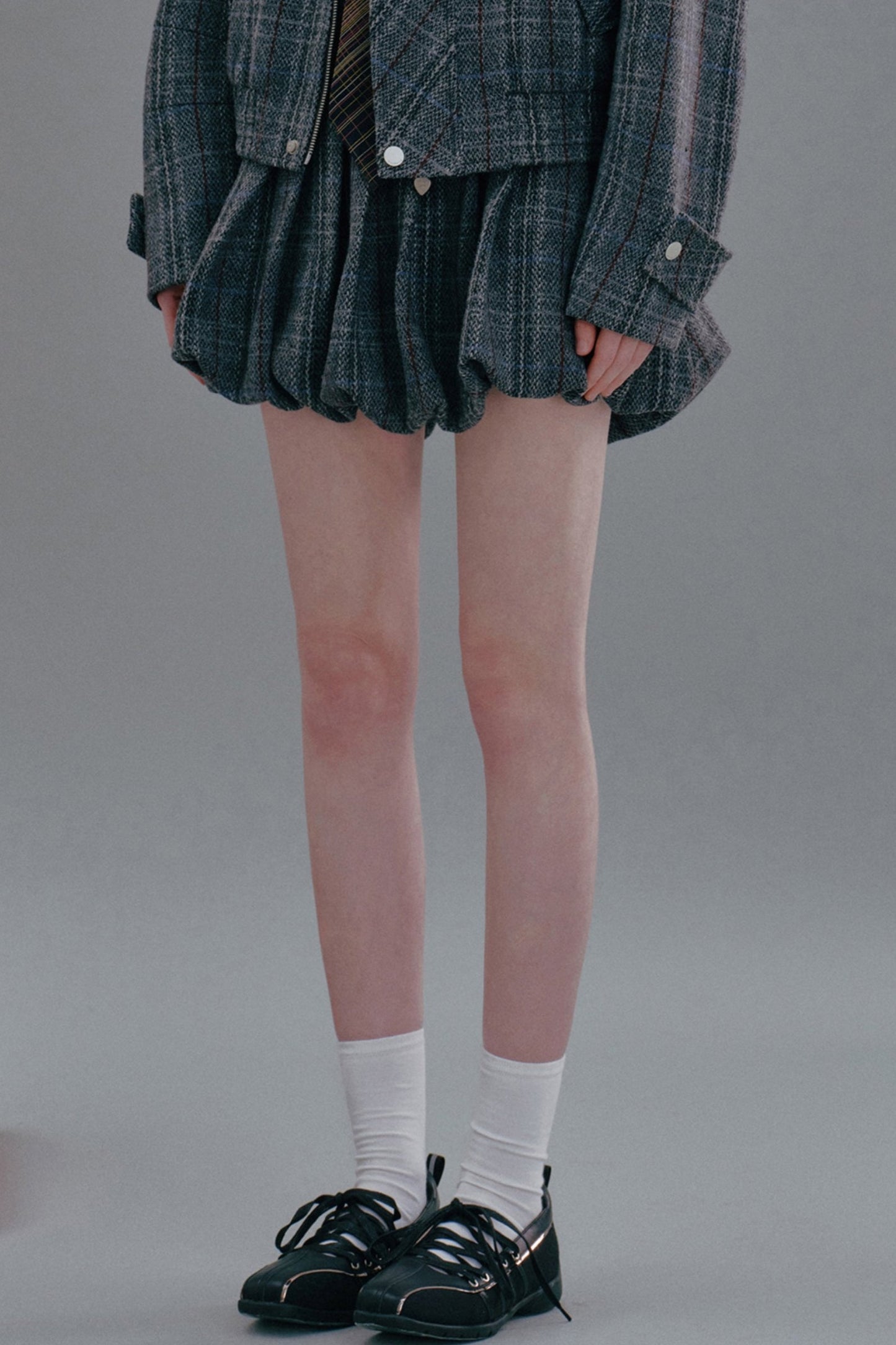 SweetHeart Killer CHECK TWEED SKIRT