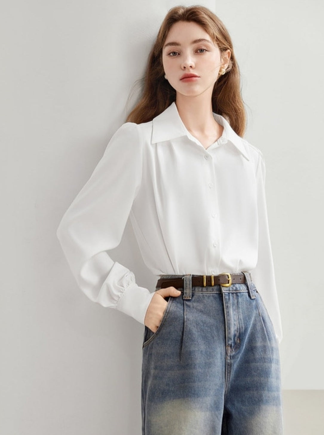 French Temperament Long Sleeve Shirt