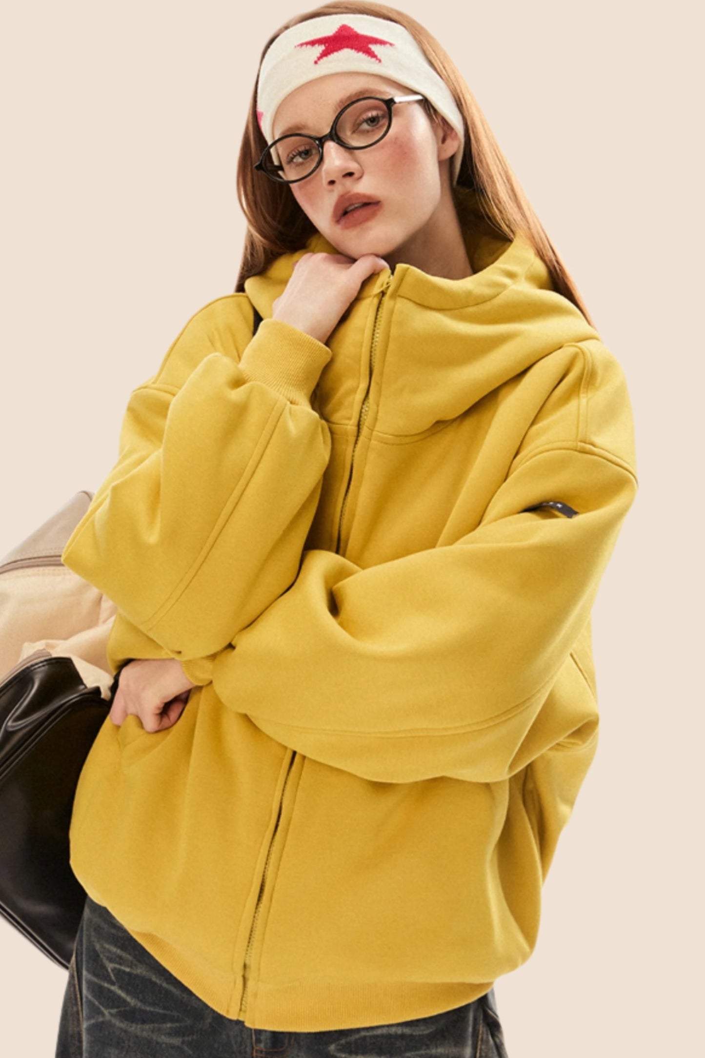 EZEK American retro dropped shoulder sleeves lazy style cotton clothes cotton clothes thickened warm design sense bread jacket women's trend