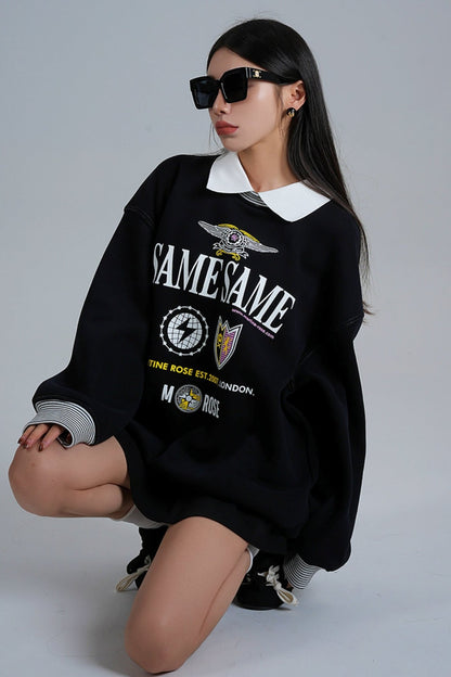 American Velvet Loose BF Sweatshirt