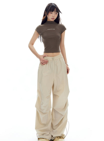 Mountain Babes Half-Turtleneck Crop Top