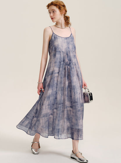 Smudge Pattern Resort Sundress