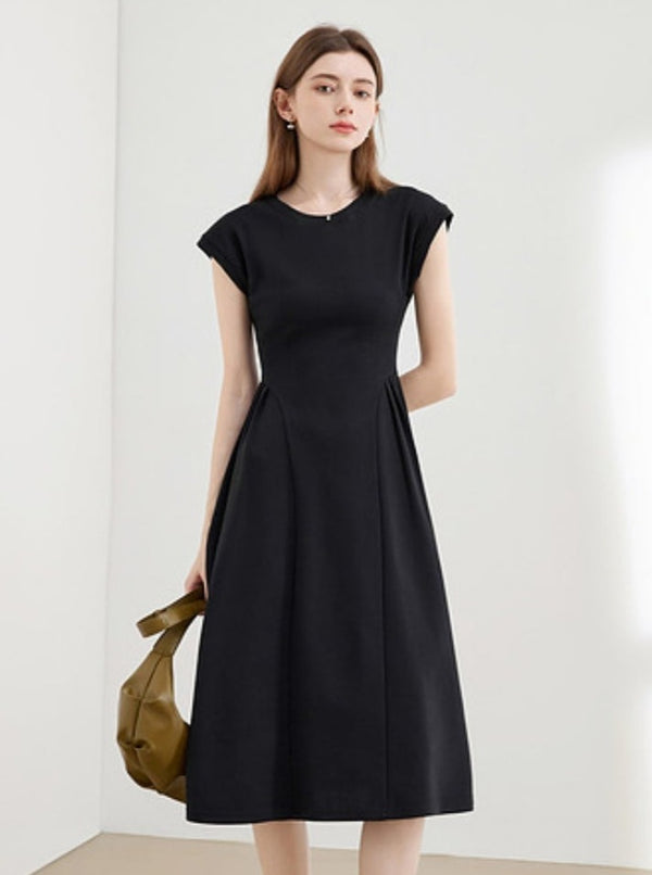 Solid Color Thin Knit Dress