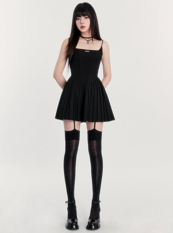 Suspender A-line Dress
