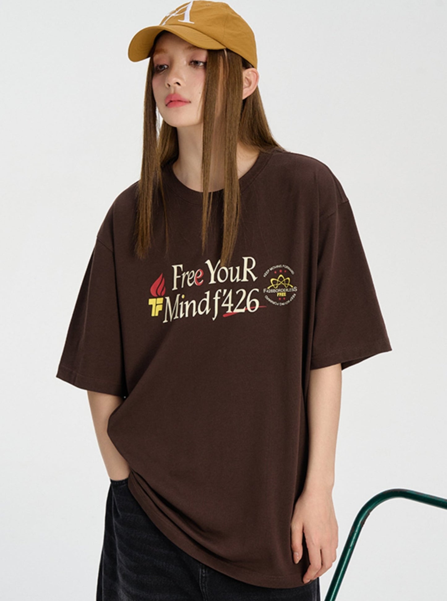 Loose Fit Slogan T-Shirt