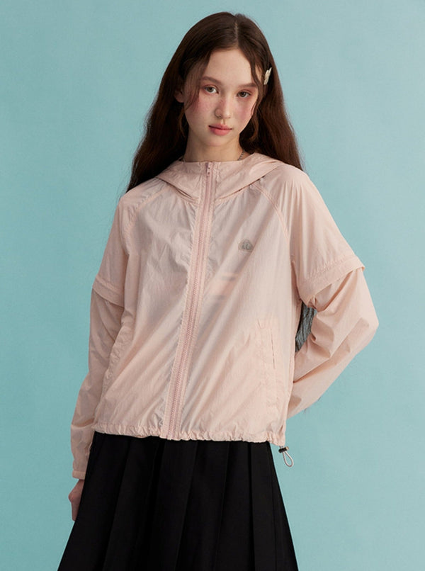 UV Protection Zipper Hooded Jacket