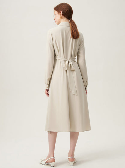 French Temperament Long Sleeve Dress