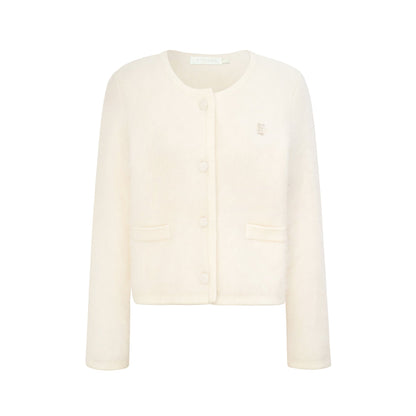 Rabbit Wool Blend Cardigan