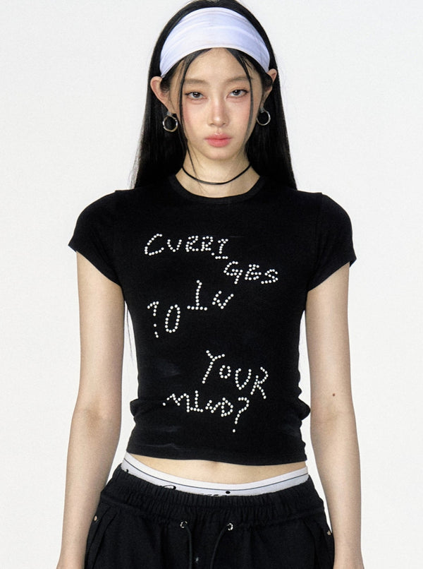 Black Slim Casual T-Shirt