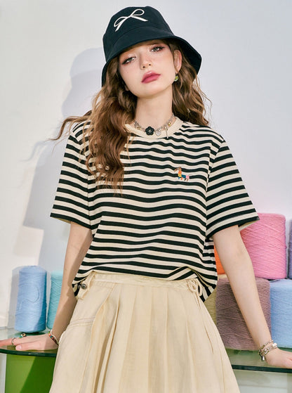 Black and White Striped T-Shirt