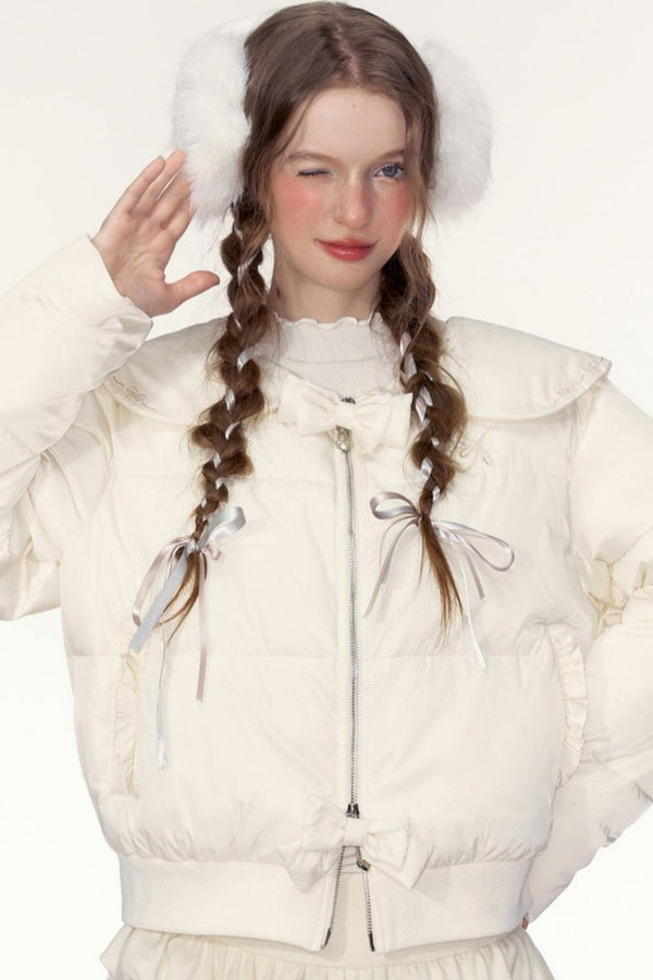 가벼운 짧은 면 재킷 