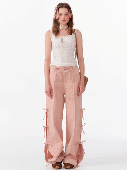 High Waist Wide-Leg Cargo Pants