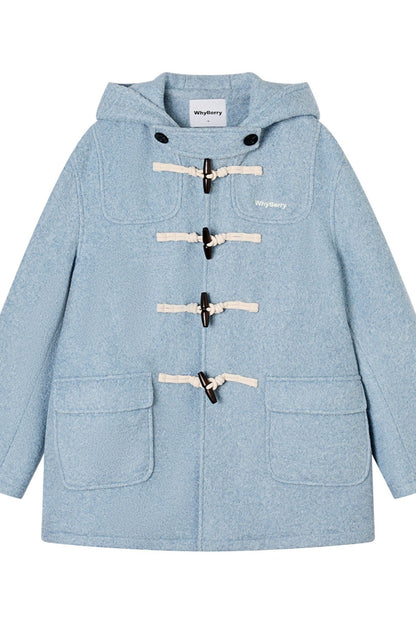 Puff Academy Hooded Tweed Coat