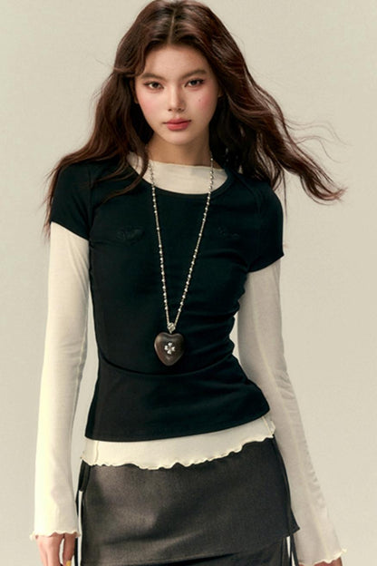 Versatile Wave-Edge Layered Base Top Set-Up