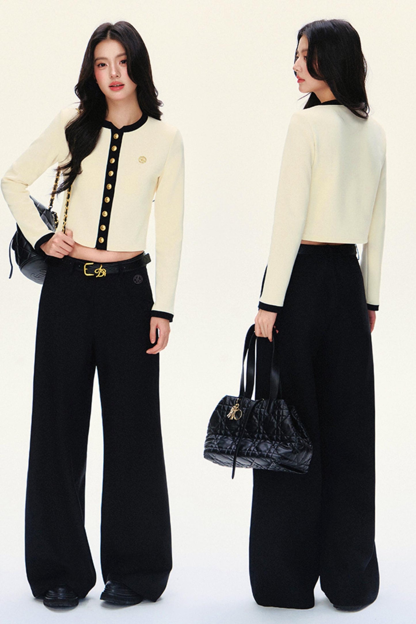 Luxury Short Knit Cardigan Set-Up