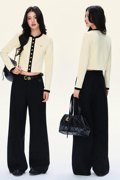 Luxury Short Knit Cardigan Set-Up