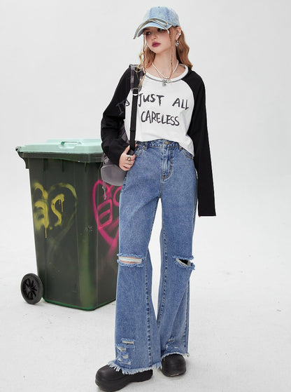 High Waist Denim Pants