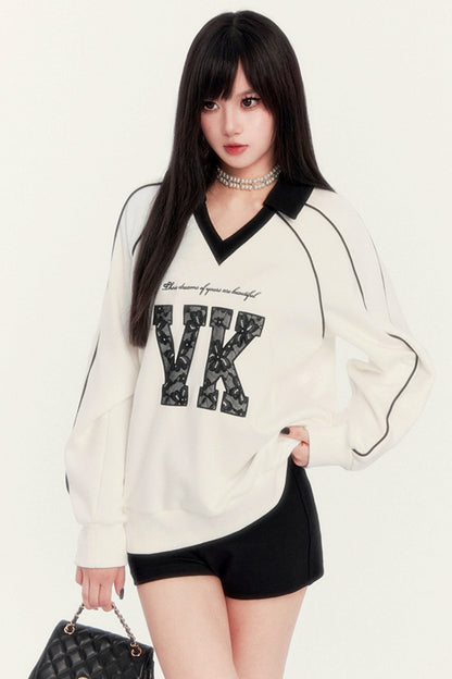 Embroidered VK Patch Sweatshirt