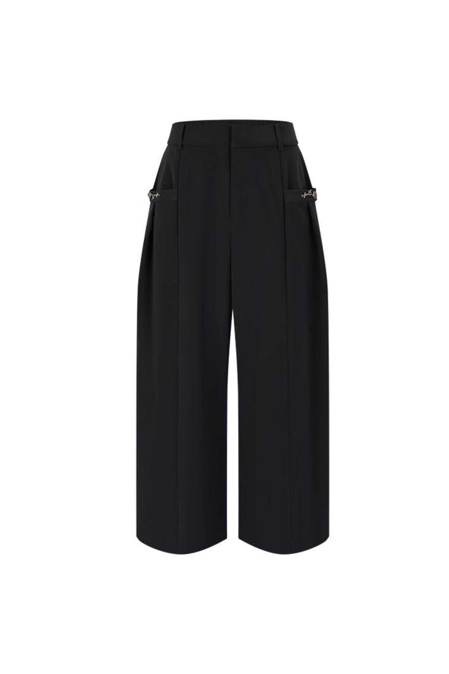 Stacked Wide Leg Cocoon Pants