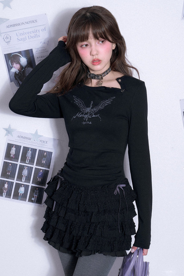 Schwarzes Spitzenkleid-Set 