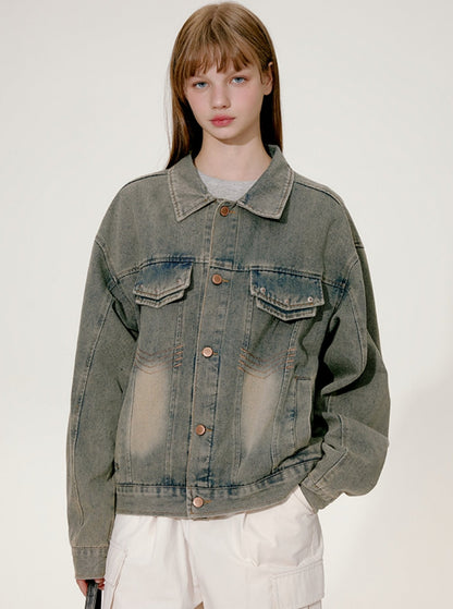 Amerikanische Retro-Denim-Jacke