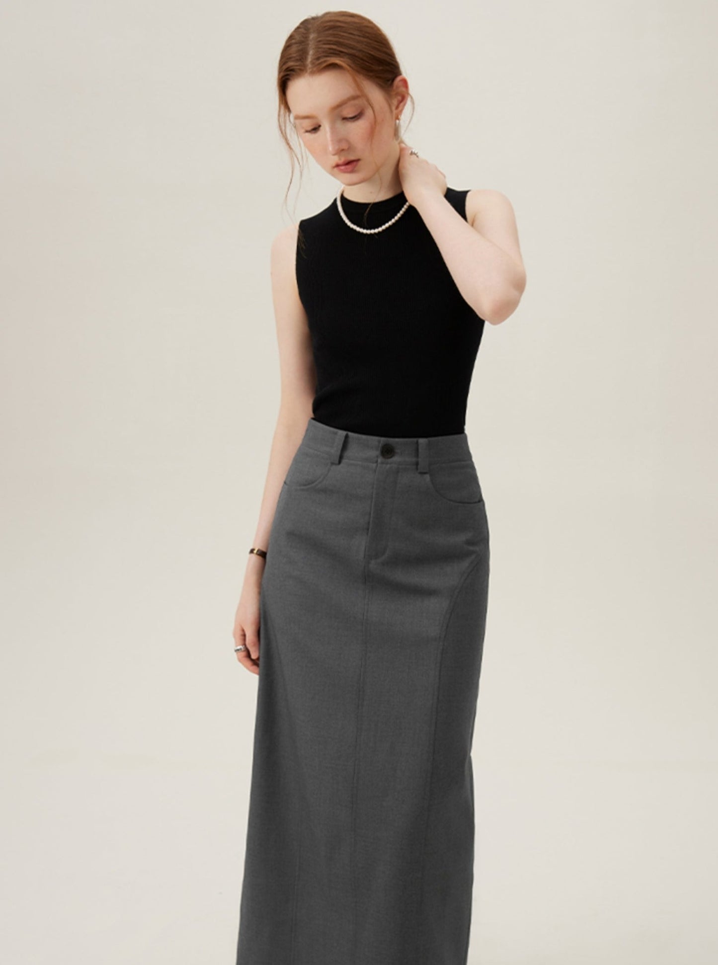 Straight High Waist Skirt