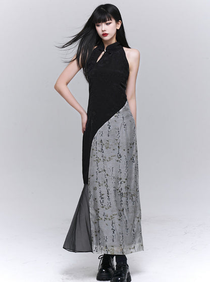 Ghost Girl 2024 Sommerkleid New Chinese Women's Dress Women's Light National Style Improved Cheongsam Skirt Cool Wear