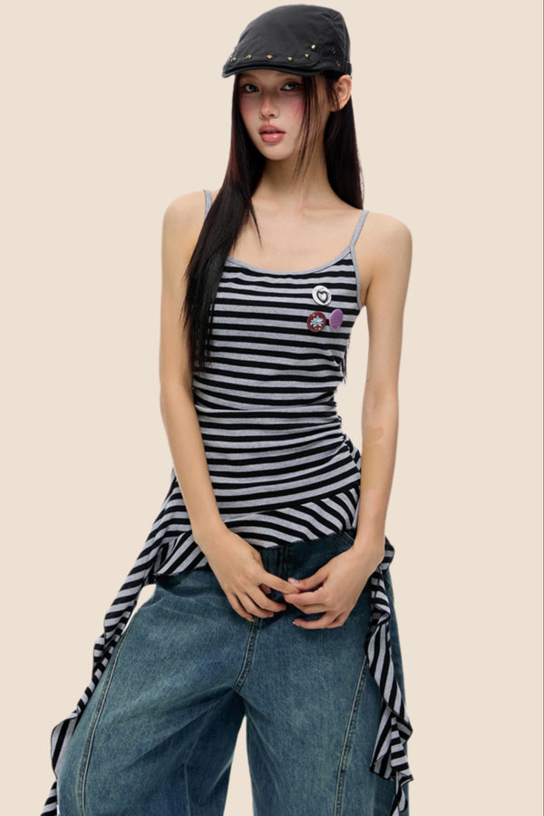 Retro Style Slim Camisole Top