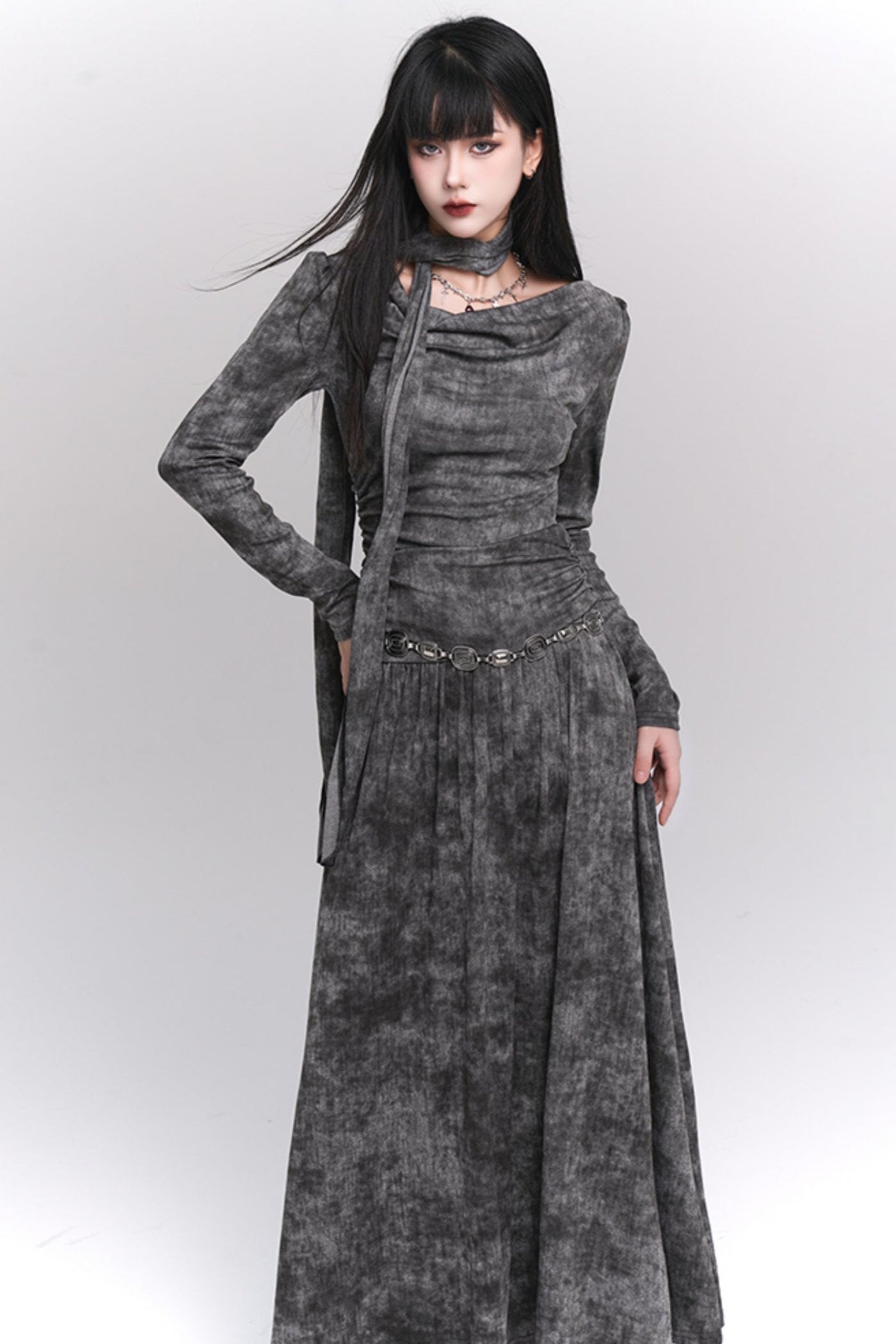 Wasteland Style Gray Winter Dress