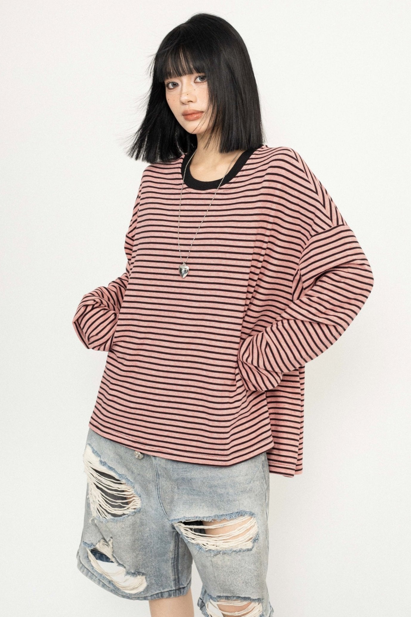 Simple Striped Long Sleeve T-Shirt