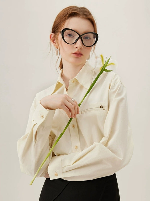 French Cotton Long Sleeve Shirt