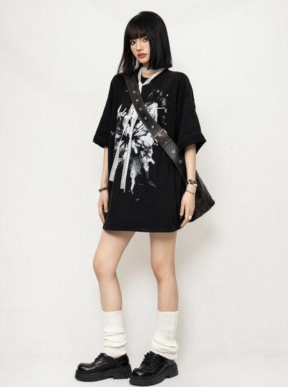 Butterfly Print Loose T-Shirt