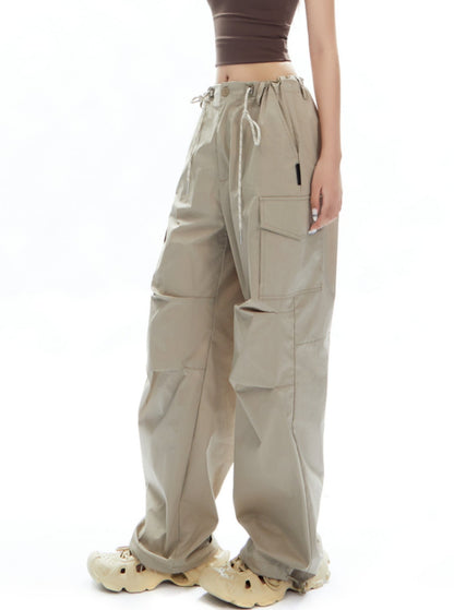 Hiking Drawstring Low Rise Cargo Pants