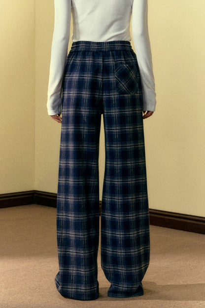 [Neu am 26. September] ANDYET AD1 ORIGINAL CHECK SLACKS VERSATILE COMMUTER WIDE-LEG PANTS SWEATPANTS AUTUMN