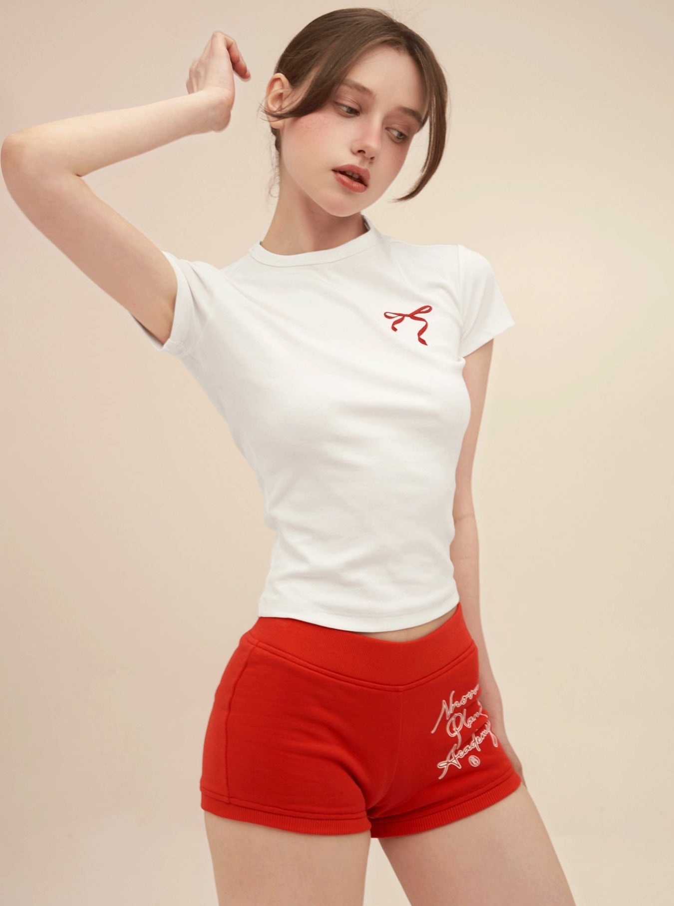 Vintage T-shirt And Shorts Pants With Skirt Set-Up