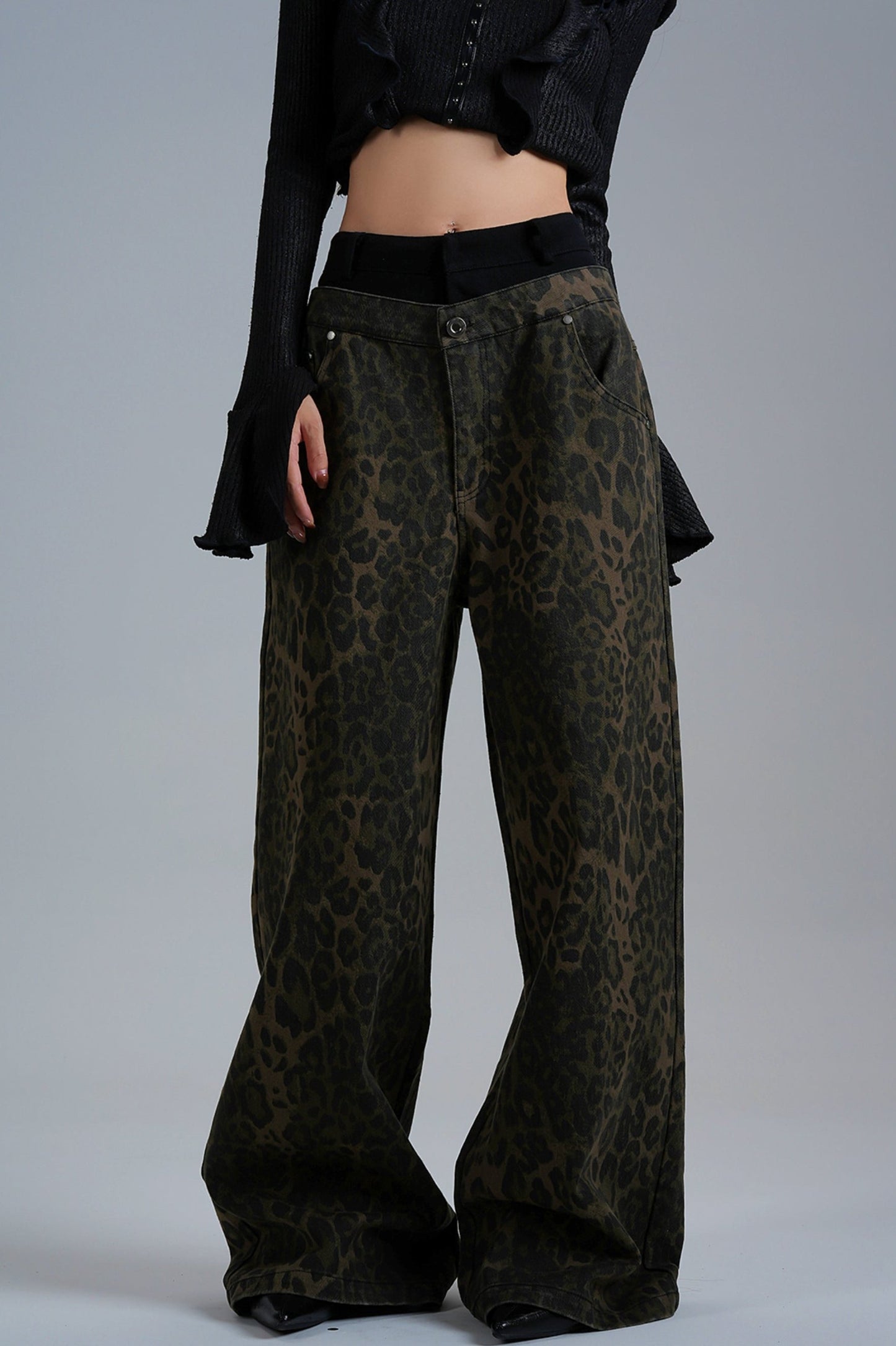 American Low Rise Wide Leg Pants