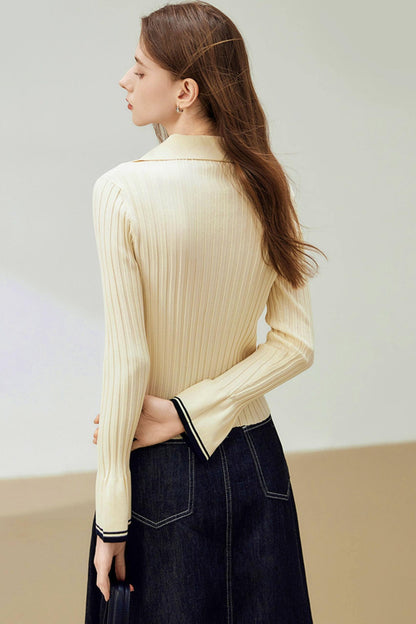 Chic Stitching Knit Sweater